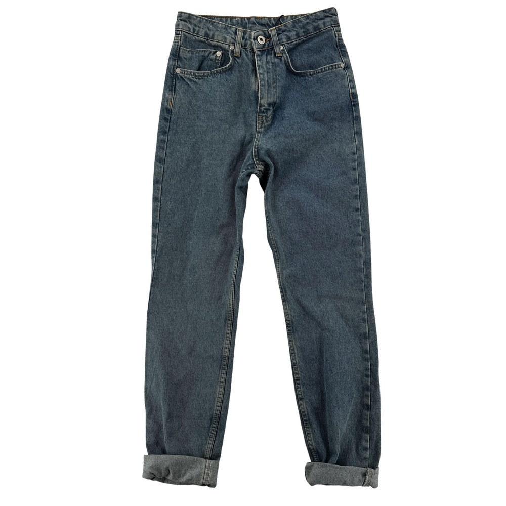Ragged Jeans Womens 24 Blue Denin Tapered Leg‎ High Rise Distressed NWT